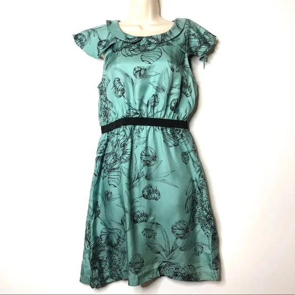 Anthropologie Leifsdottir silk dress 6 (B3) - Picture 2 of 8